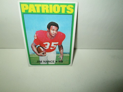JIM NANCE 1972 FOOTBALL CARD Topps #183 Vintage NEW ENGLAND PATRIOTS RB Exc - Bild 1 von 2