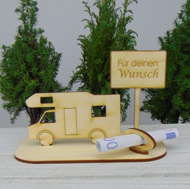 "Für deinen Wunsch " Alkoven Wohnmobil aus Holz Geldgeschenk Gutscheingeschenk "Für deinen Wunsch " Alkoven Wohnmobil aus Holz Geldgeschenk Gutscheingeschenk