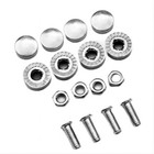 <!--F#f_0-->Alloy Chrome Anti-theft Screws Circular Number Plate Fixing Nut Frame Screws<!--F/-->
