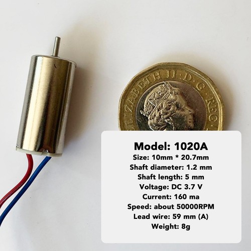 Coreless DC Motor 3.7v Micro RC (0408 412 612 615 617 716 720 816 8520 1020) -UK - Picture 23 of 25