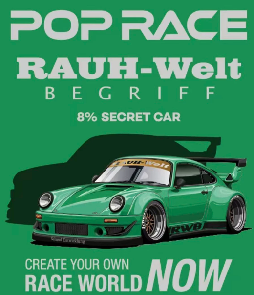 POP RACE XCARTOYS 1/64 RWB 930 Porsche Green 2026 HEC Expo Car | eBay