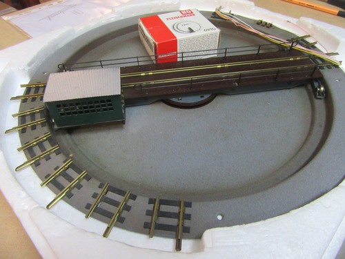 Fleischmann H0 6018 (7080?) Drehscheibe, alt, Metall, gut erhalten, OVP beschädi - Bild 4 von 11
