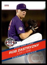 2018 Rob Zastryzny Choice Minor league Rookie Card Iowa Cubs