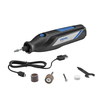 Dremel 7350-5W 4V-Cordless Single Speed Rotary Tool with Integrated 2Ah Li-Ion B