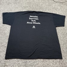 Vintage Alcoa Wheels Shirt Hercules Superman Hulk Size Xl Cars