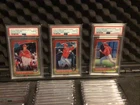 2018 Panini Donruss Optic Shohei Ohtani Red/Yellow Rc Set (3) Psa 10