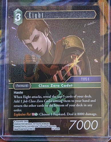 Final Fantasy TCG Eight 27-040R Full Art Mint