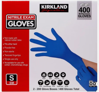 Kirkland Signature  Nitrile Exam Gloves, 400 Count