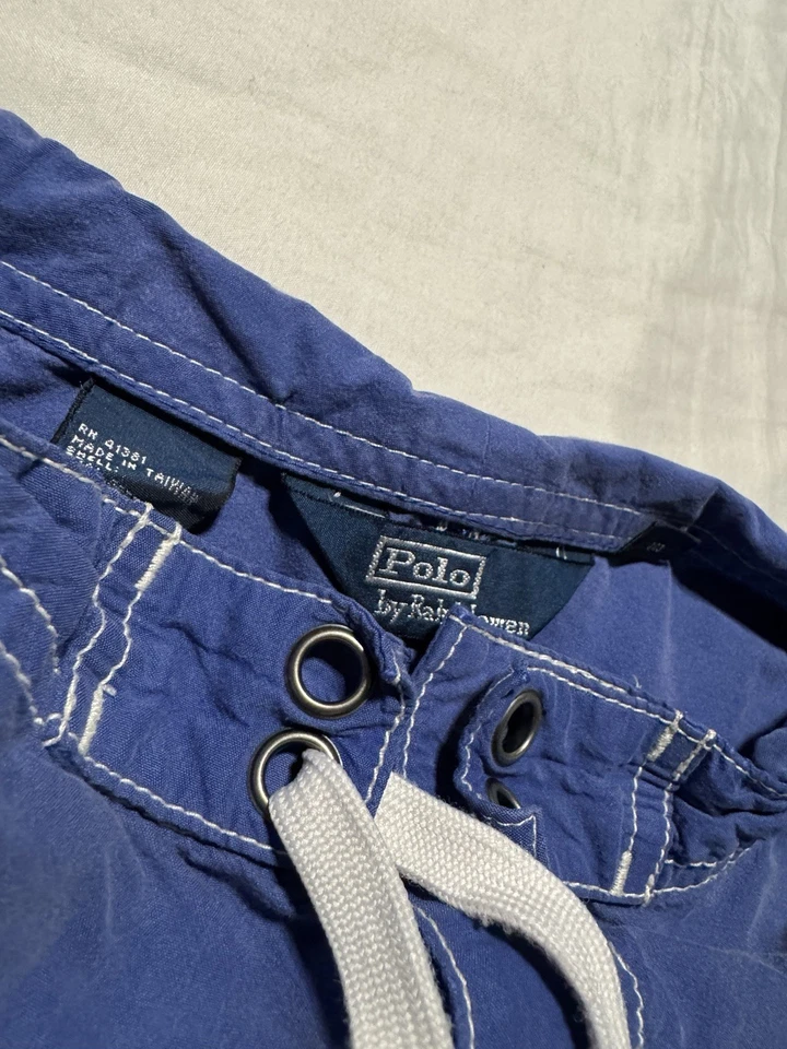 POLO RALPH LAUREN MENS Big Pony SWIM Shorts TRUNKS BLUE/SIZE 30 - Image 4 of 4