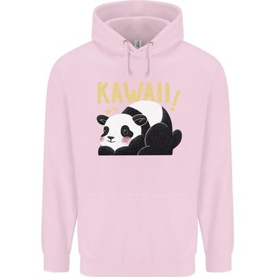 Kawaii Panda Bear Cute Mens 80% Cotton Hoodie