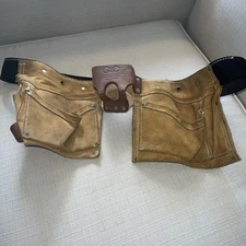 Toolbelt Equipment CLC Work Gear No. 370X3 Leather Work Apron 8 Pockets Tool Bag