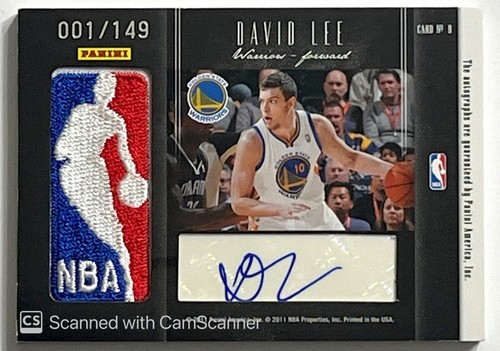 2011-12 Panini Elite Black Box Chris Mullin David Lee Logoman AUTO 1/149 - Picture 2 of 2