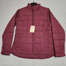 Ariat New Crius Jacket Womens Medium Red Conceal Carry Windsor Wine Western 109