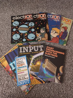 ELECTRON USER MAGAZINE FIRST 4 ISSUES VOL 1, 1-4 OCT 83 - JAN 84 ACORN + Extras