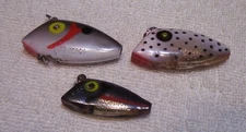101025  VINTAGE 3  HEDDON PICO PERCH  LURE 1-3/4"-2-1/"8"