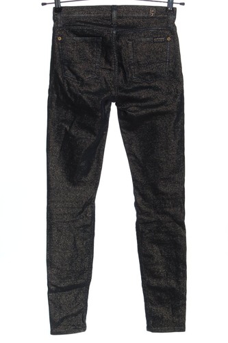 7 FOR ALL MANKIND Jeggings Mujeres Talla EU 34 color bronce look efecto mojado - Imagen 2 de 5