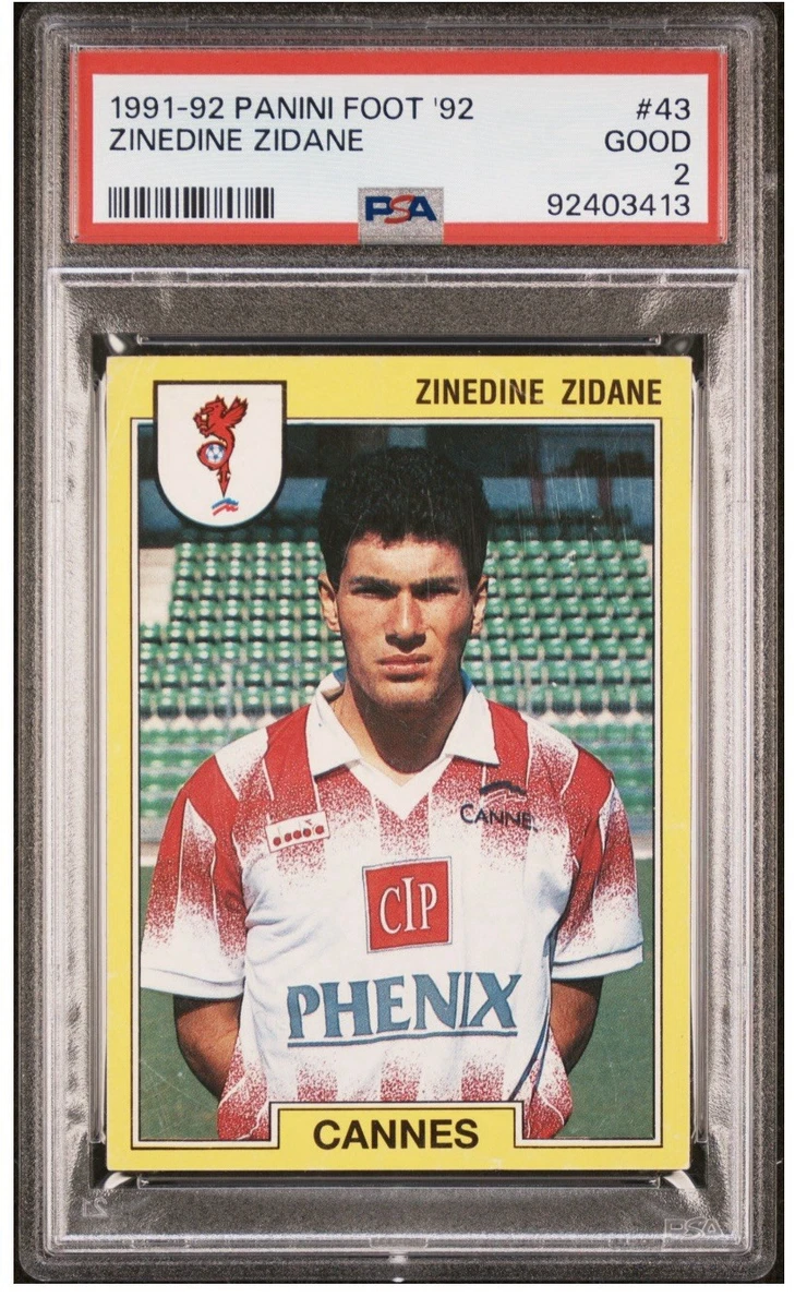 1991 Panini Foot 92 - Zinedine Zidane #43 for sale | eBay