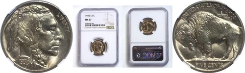 1936-S 5C Buffalo Nickel NGC MS-67