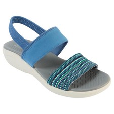 Bzees for LifeStride Cali Strappy Sandals US 7.5 Wide EUR 38 Blue Multi New
