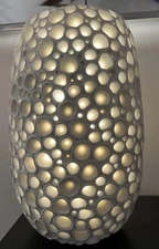 Andrew Dewitt Fine Ceramics Porcelain Dimmable Table Crater Lamp Ambient Light