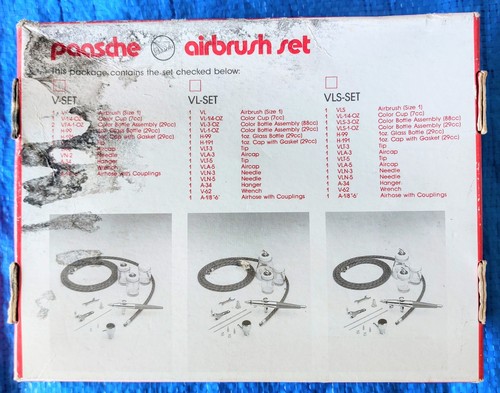 Vintage Paasche Double Action Airbrush VL - SET mit Box Glas - SCHÖN - Bild 14 von 16