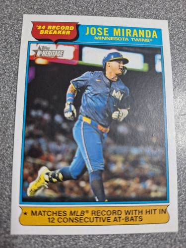 2025 Topps Heritage - Record Breakers Jose Miranda #4 -550
