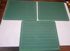 Vtg Super Slate Green Student Chalkboard Lined World Research 10.5"X13" Lot Of 3