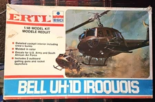 RARE 1982 Bell UH-1D Iroquois by ERTL | No. 8209 | 1:48 plastic model kit