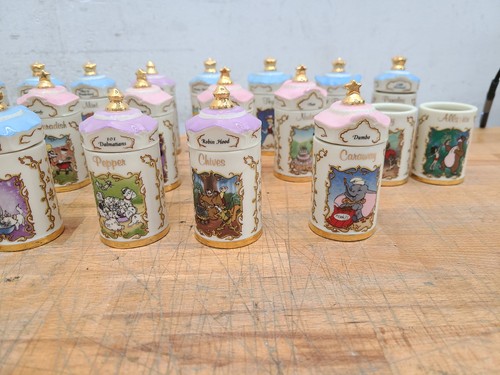 Lenox 1995 Walt Disney Spice Jar Collection, 26 Total *READ* - Picture 3 of 14