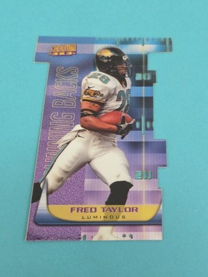 1999 Stadium Club 3X3 Luminous Die-Cut #T5A Fred Taylor Jaguars FOOTBALL Card 6C