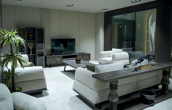 Sofa Couch Set Sofagarnitur Wohnlandschaft Modern Komfortabel Elegant-image