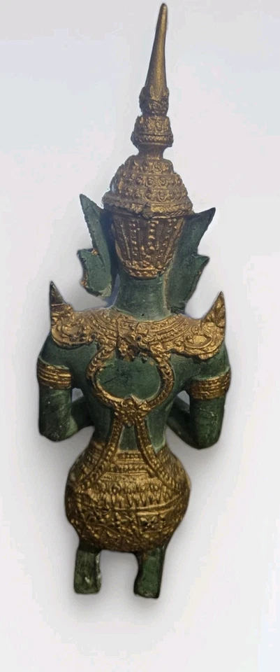ESTATUA GUARDIA TEMPLO TEPPANOM TAILANDÉS DE COLECCIÓN Bronce Foto 3 de 4