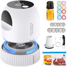 3 in 1 Electric Mason Jar Vacuum Sealer Kit, Auto Stop Jar Vacuum Sealer for ...