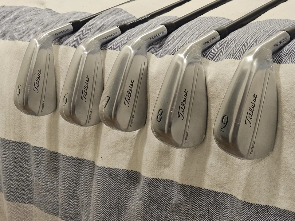 Titleist Forged 2025 T250 5-9 Iron. KBS MAX 55 Action flex. 2 flat / 2 weak.  - Image 2 of 4