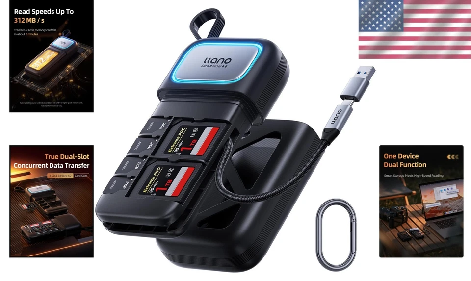 High-Speed SD/Micro SD Card Reader for iPhone Android - Image 2 of 4