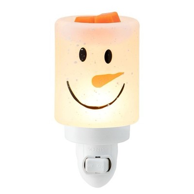 Scentsy Mini Warmer Frosty Glow Schneemann Glas NEU & OVP selten Weihnachten