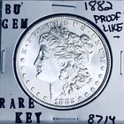 1882 BU GEM MORGAN SILVER DOLLAR UNC /MS+++ U.S. MINT RARE COIN 8714
