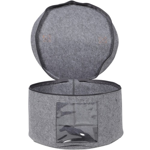Caja de almacenamiento para sombrero hombre Miss Carrier estuche para organizador redondo de viaje - Imagen 7 de 12