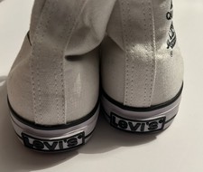 LEVI STRAUSS White Baseball Boots Size 8 Womens Exellent