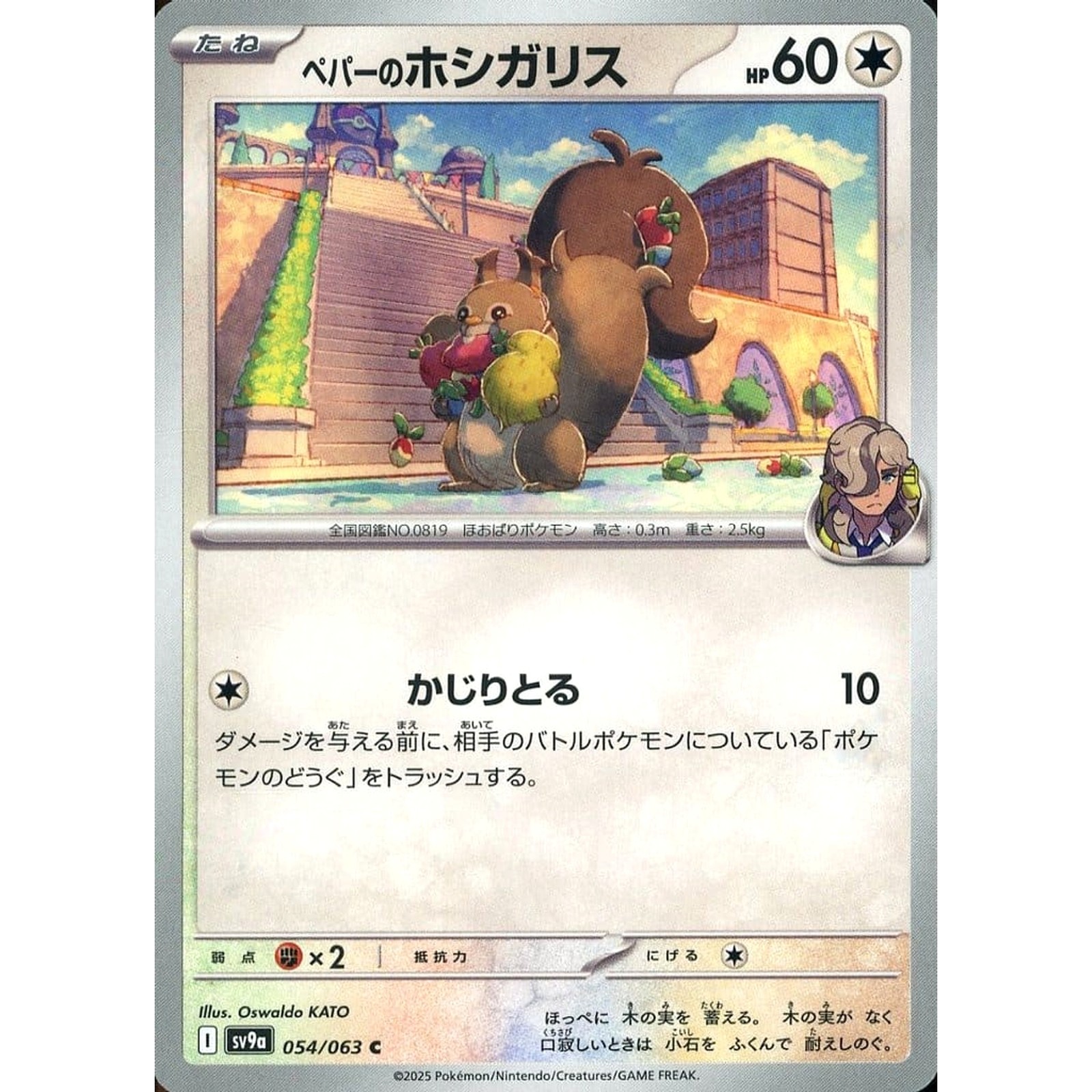 Arven's Skwovet C 054/063 SV9a Hot Wind Arena Japanese Pokemon Card