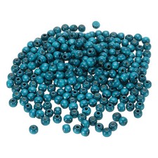 750pcs Wood Beads, 9mm Colorful Round Wooden Beads Loose Beads, Blue