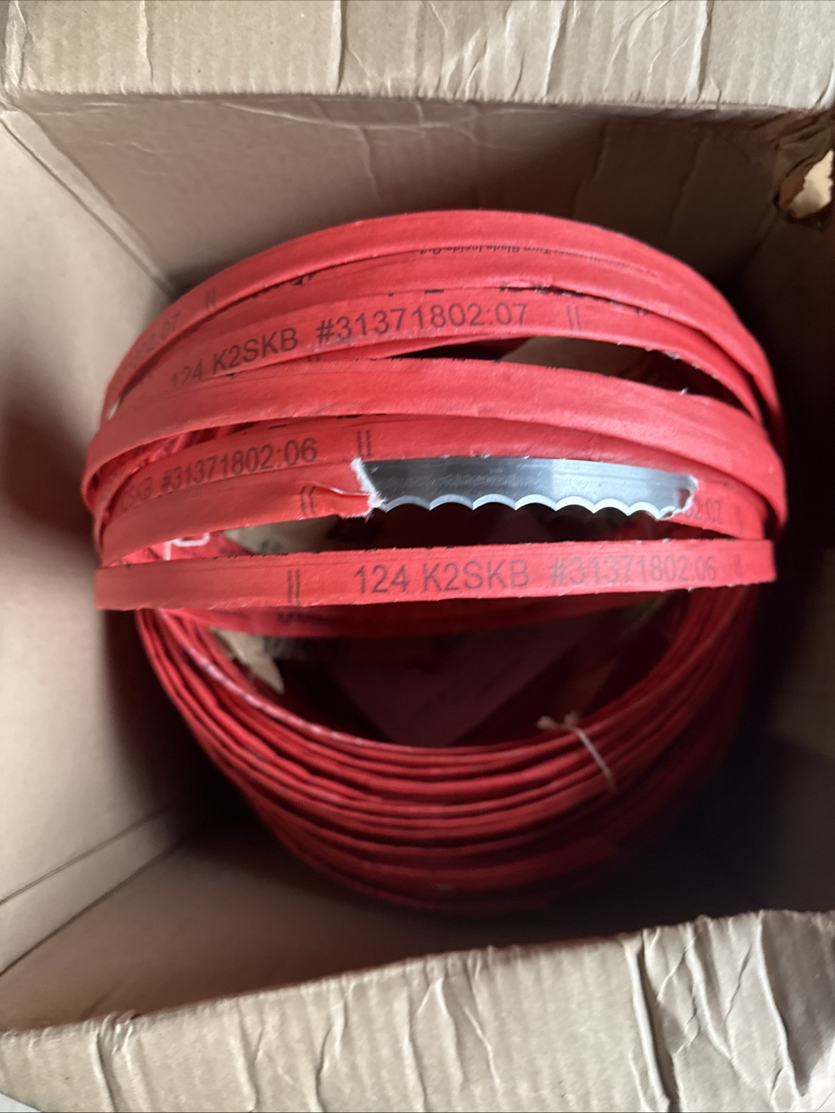 Kasco Meat Band Saw Blade - Scallop Edge - 124 in. x 5/8 in. x .022 in Lot 40