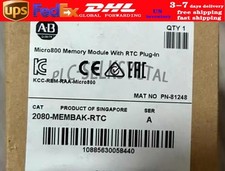 1PCS Allen Bradley 2080-MEMBAK-RTC Memory Module With RTC Plug-In Factory Sealed