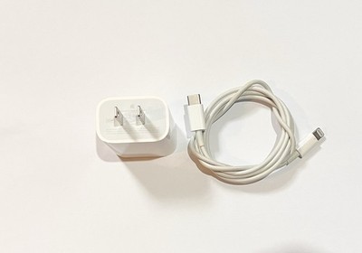 Genuine Apple 20W USB-C Power Adapter A2305 + OEM USB-C to Lightning Cable 3FT 