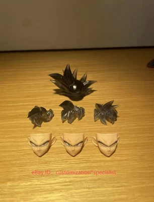 TK Custom 1/12 shf UI Goku Super Saiyan Ultra Instinct black Head Sculpt No Figure