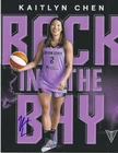 KAIYLYN CHEN Signed 8.5 x 11 Photo WNBA Basketball GOLDEN STATE VALKYRIES