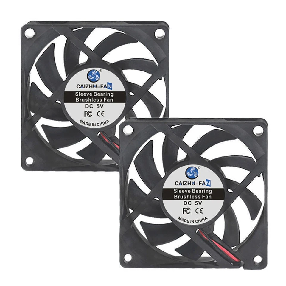 2/4*Leiser Lüfter 12V 30mm, 40mm-70mm 80mm Lüfter Für PC Gehäuselüfter Fan DECC - Bild 2 von 4