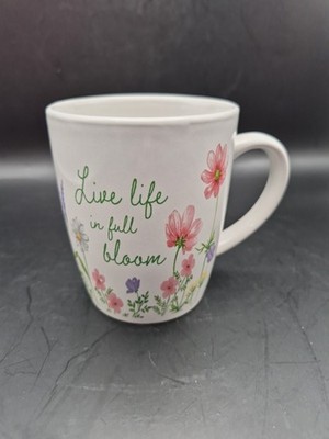 ROYAL NORFOLK Floral  Live Life In Full Bloom  Coffee/Tea Mug Inspirational