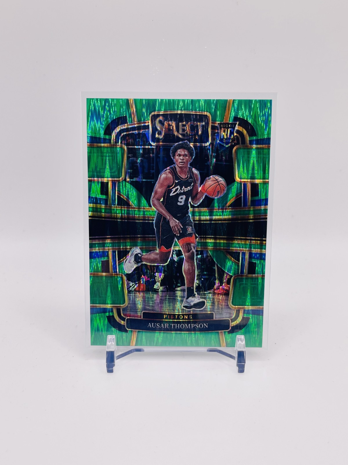 2023-24 Panini Select - Concourse Ausar Thompson #95 Green Shock Prizm (RC)