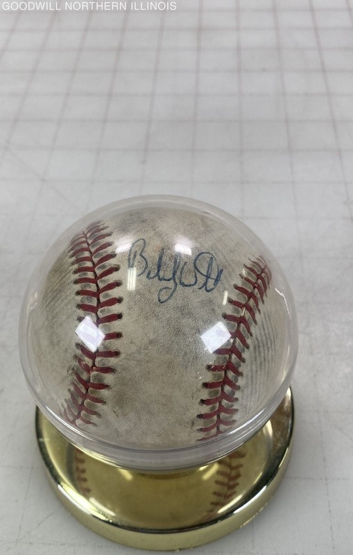 Vintage Rawlings Encased Baseball With Writing
